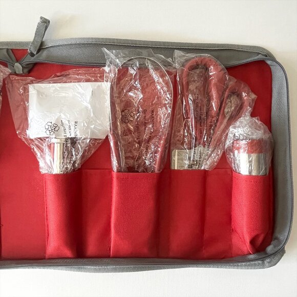 Wolfgang Puck Garnishing Set 12 pc Vegetable Prep Kitchen Tools with Red Case - Picture 3 of 5